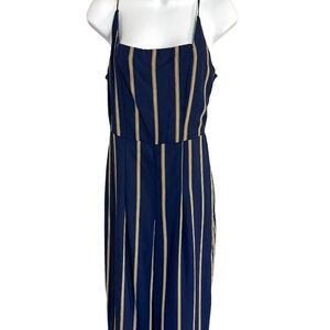 Rowe A | Striped Blue and Yellow Jumpsuit